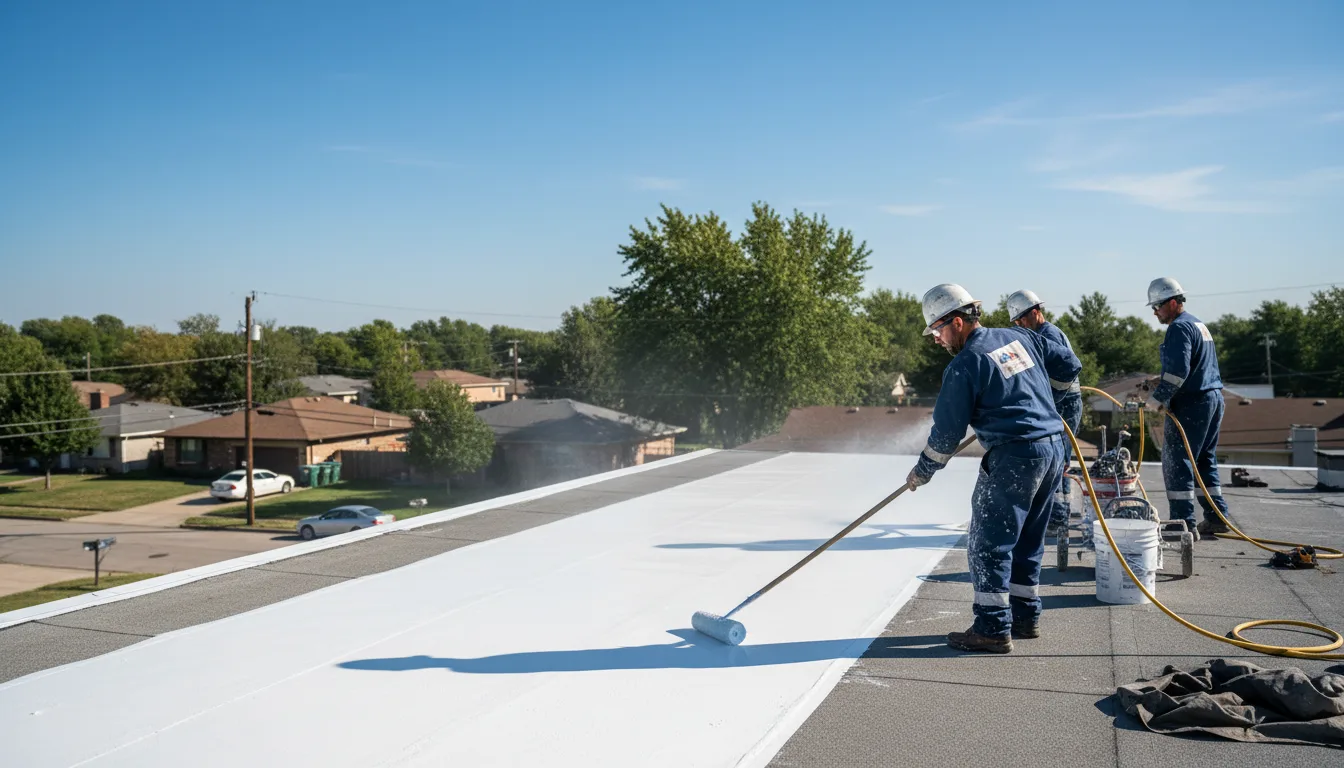 Commercial roof coating in Marine City, MI near me